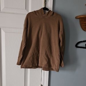 Zara Brown Kids Hooded Shirt